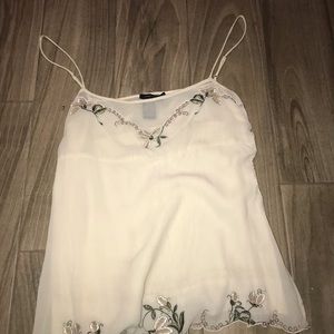 Vintage lace BCBG embroidered top size M